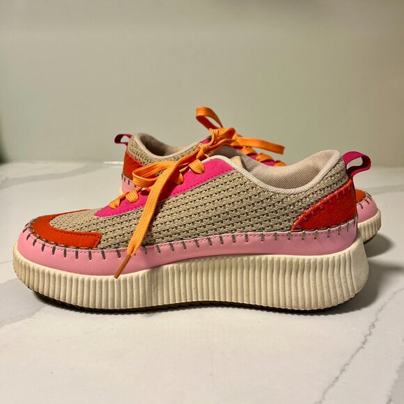 Nicole Miller Brita Pink Multi Platform Sneakers – Size 10 - Picture 6 of 10